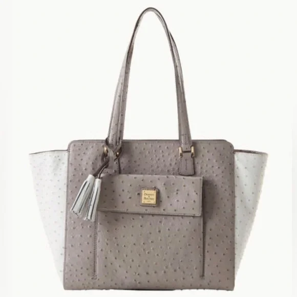 Large Ostrich East West Shopper - Picture 2 of 13